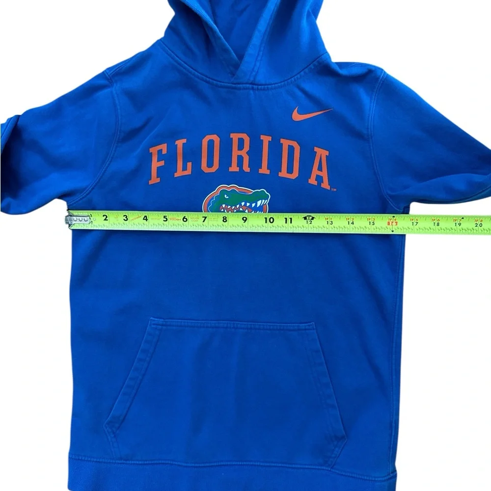Nike Florida Gators Youth Boys Hoodie Size Large Blue‎ & Orange Gator Football